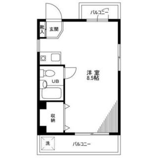 東京都文京区白山５丁目 賃貸マンション 1R