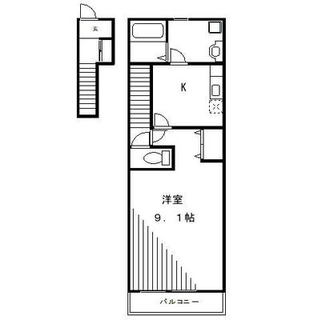 東京都文京区千駄木１丁目 賃貸アパート 1K