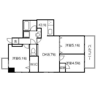 東京都文京区千駄木３丁目 賃貸マンション 3DK