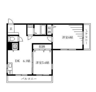 東京都北区田端２丁目 賃貸マンション 2DK
